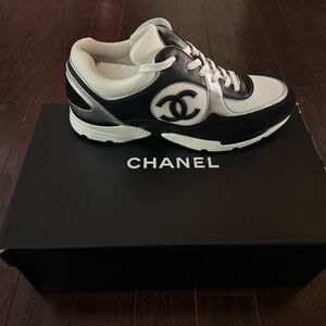 CHANEL Monochrome Athletic Footwear